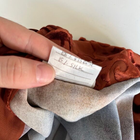 Zonda Nellis Velvet Burnout Shawl Kimono Jacket Silk Blend One Size - Picture 5 of 8